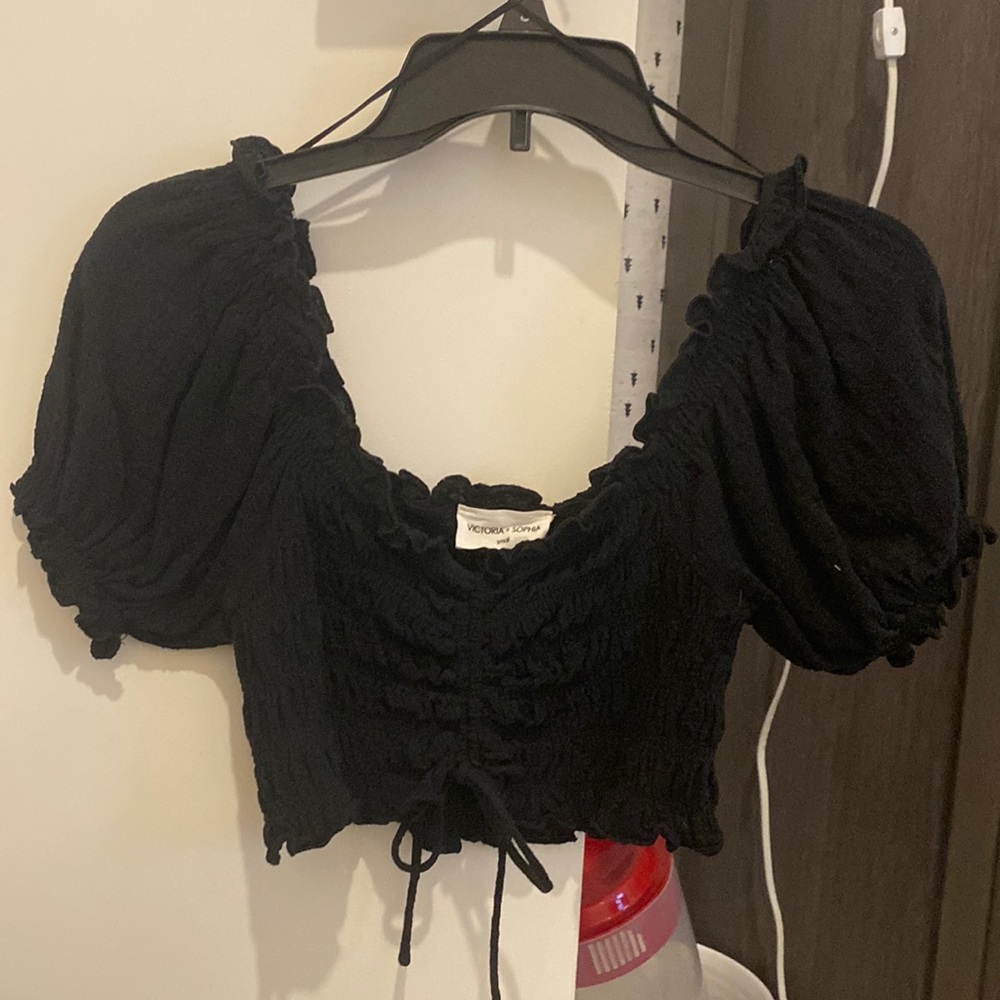 Victoria + Sophia adjustable crop top
